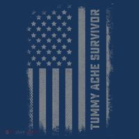 Tummy Ache Survivor IBS Stomach Ache US Flag 16 in Basic Backpack
