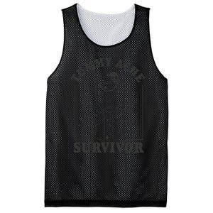 Tummy Ache Survivor Cute Retro Tummy AcheTummy Ache Mesh Reversible Basketball Jersey Tank