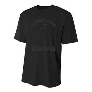 Tummy Ache Survivor Cute Retro Tummy AcheTummy Ache Youth Performance Sprint T-Shirt