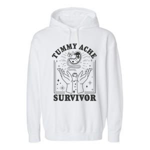 Tummy Ache Survivor Cute Retro Tummy AcheTummy Ache Garment-Dyed Fleece Hoodie