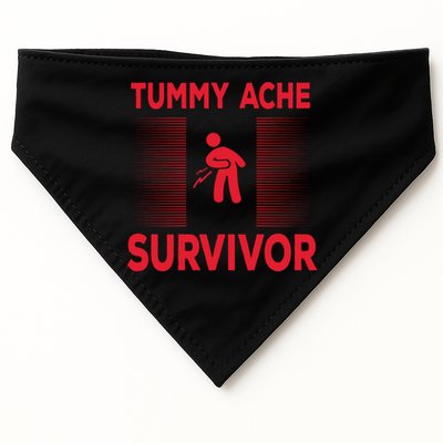 Tummy Ache Survivor Hilarious Tummy AcheTummy Ache USA-Made Doggie Bandana