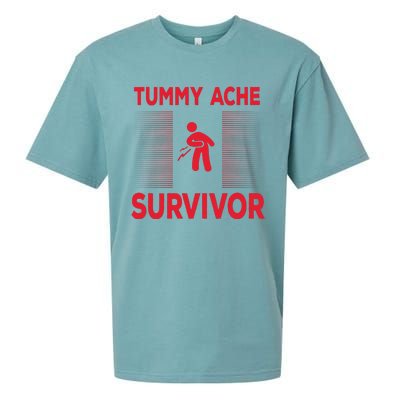 Tummy Ache Survivor Hilarious Tummy AcheTummy Ache Sueded Cloud Jersey T-Shirt