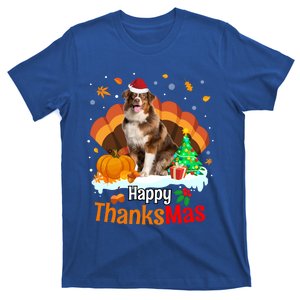 Thanksgiving Australian Shepherd Happy Christmas Aussie Gift T-Shirt