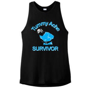 Tummy Ache Survivor Ladies PosiCharge Tri-Blend Wicking Tank