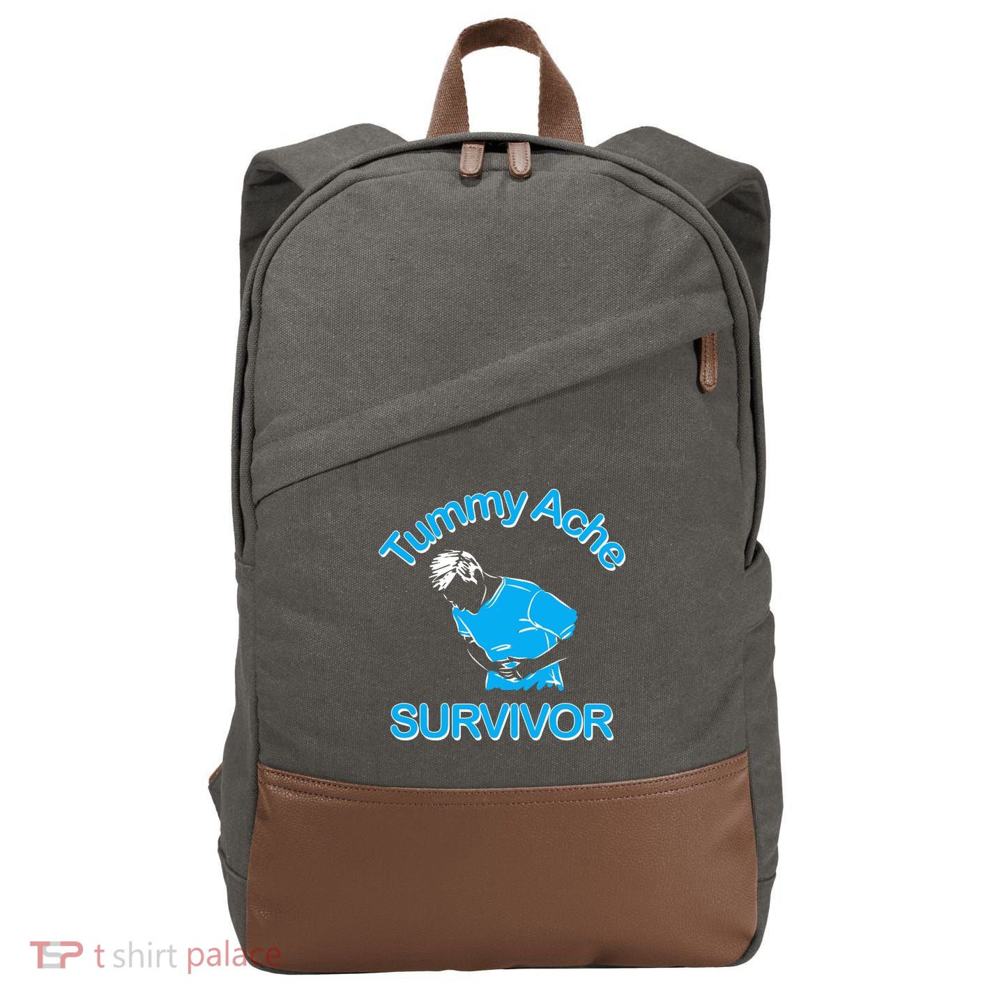 Tummy Ache Survivor Cotton Canvas Backpack