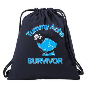 Tummy Ache Survivor Drawstring Bag