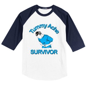 Tummy Ache Survivor Baseball Sleeve Shirt