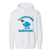 Tummy Ache Survivor Garment-Dyed Fleece Hoodie