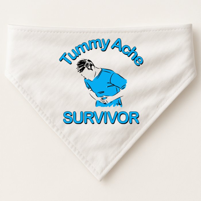 Tummy Ache Survivor USA-Made Doggie Bandana