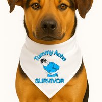 Tummy Ache Survivor USA-Made Doggie Bandana