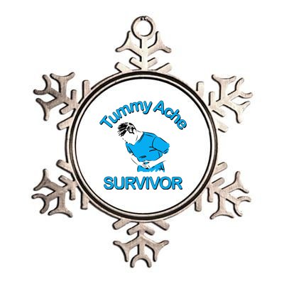 Tummy Ache Survivor Metallic Star Ornament