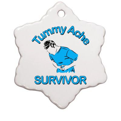 Tummy Ache Survivor Ceramic Star Ornament