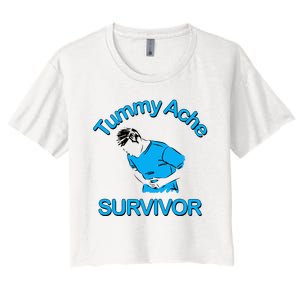 Tummy Ache Survivor Women's Crop Top Tee