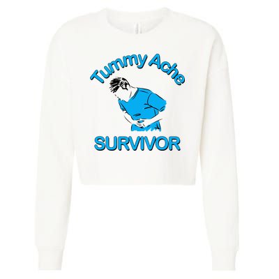 Tummy Ache Survivor Cropped Pullover Crew