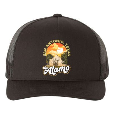 The Alamo San Antonio Texas Mission Vintage Retro Remember Yupoong Adult 5-Panel Trucker Hat