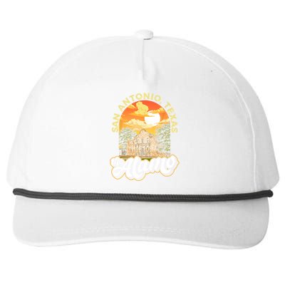 The Alamo San Antonio Texas Mission Vintage Retro Remember Snapback Five-Panel Rope Hat