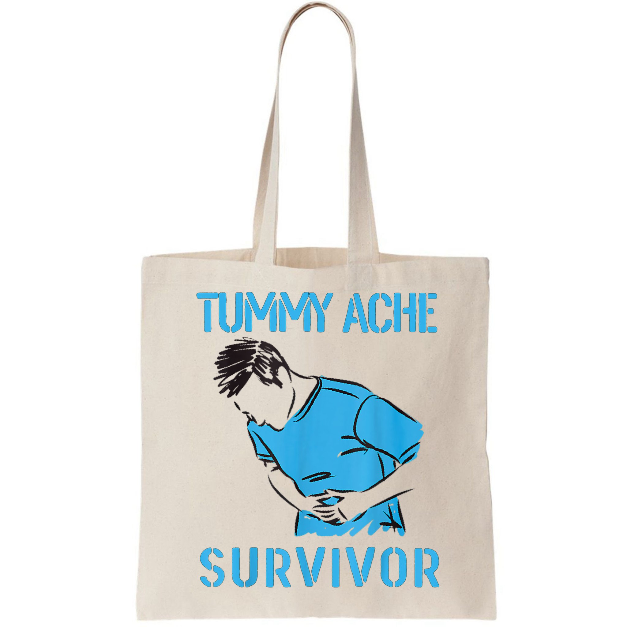 Tummy Ache Survivor Shirt Stomachache IBS Funny Women Bag