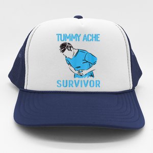 Tummy Ache Survivor Shirt Stomachache IBS Funny Women Trucker Hat