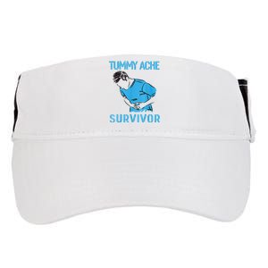 Tummy Ache Survivor Shirt Stomachache IBS Funny Women Adult Drive Performance Visor