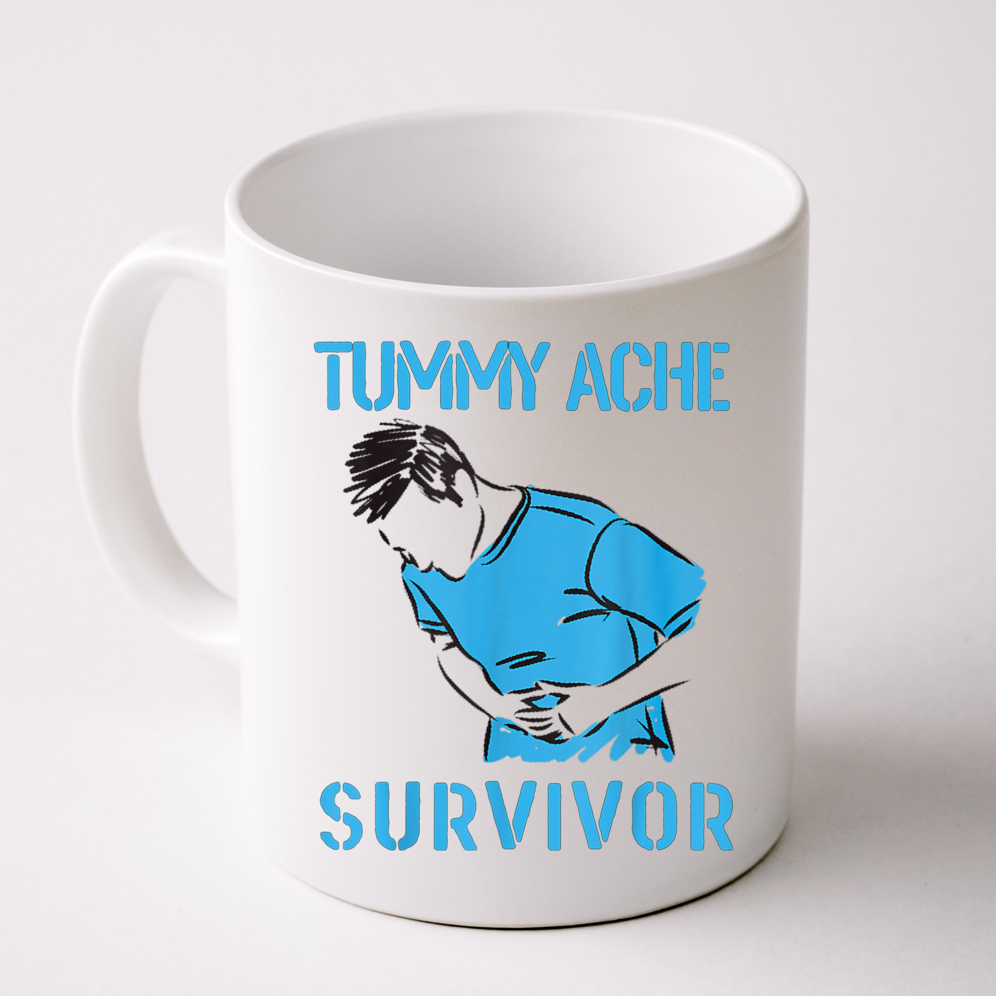 Tummy Ache Survivor Shirt Stomachache IBS Funny Women Mug
