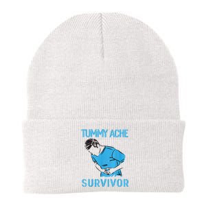 Tummy Ache Survivor Shirt Stomachache IBS Funny Women Knit Cap Winter Beanie