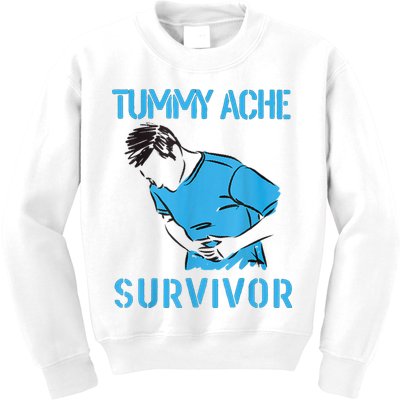 Tummy Ache Survivor Shirt Stomachache IBS Funny Women Kids Sweatshirt
