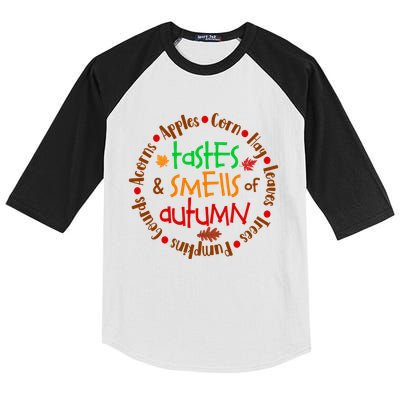 Tastes And Smells Of Autumn Kids Colorblock Raglan Jersey