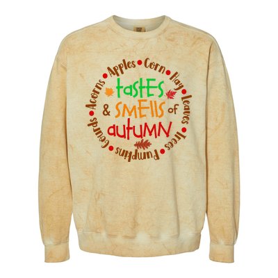 Tastes And Smells Of Autumn Colorblast Crewneck Sweatshirt