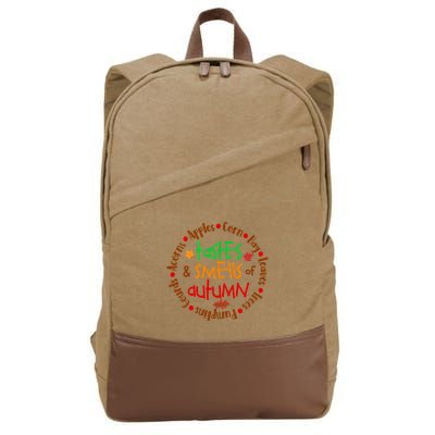 Tastes And Smells Of Autumn Cotton Canvas Backpack