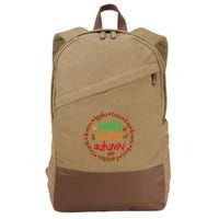 Tastes And Smells Of Autumn Cotton Canvas Backpack