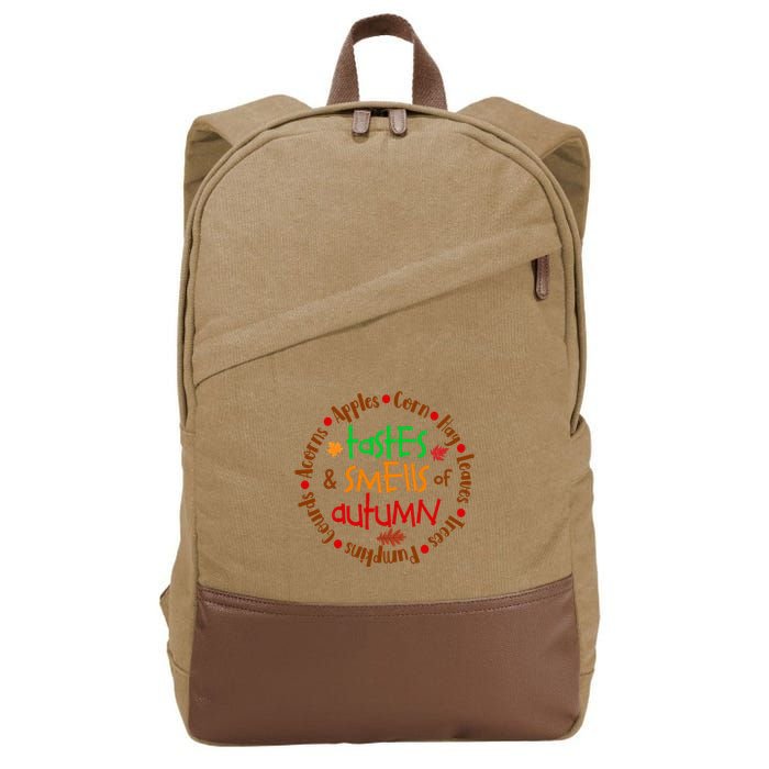 Tastes And Smells Of Autumn Cotton Canvas Backpack