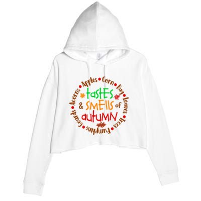 Tastes And Smells Of Autumn Crop Fleece Hoodie