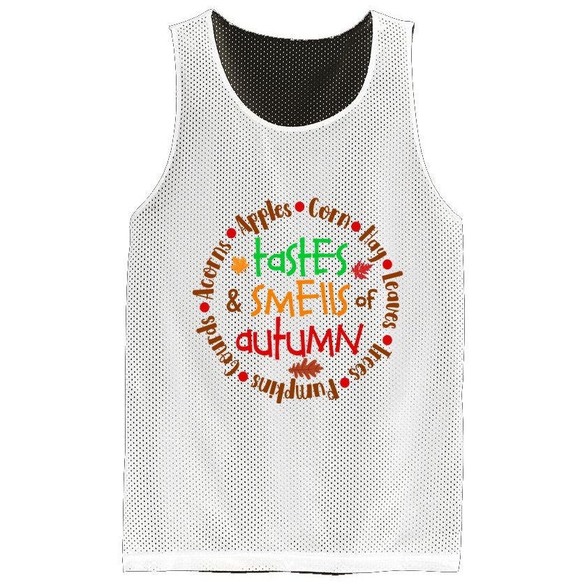 Tastes And Smells Of Autumn Mesh Reversible Basketball Jersey Tank