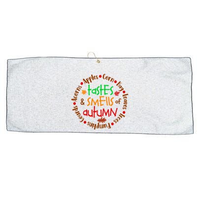 Tastes And Smells Of Autumn Large Microfiber Waffle Golf Towel