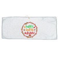 Tastes And Smells Of Autumn Large Microfiber Waffle Golf Towel