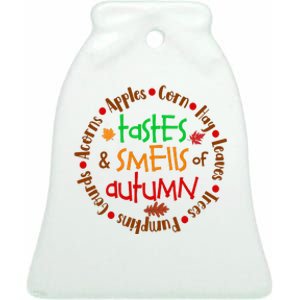 Tastes And Smells Of Autumn Ceramic Bell Ornament