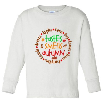 Tastes And Smells Of Autumn Toddler Long Sleeve Shirt