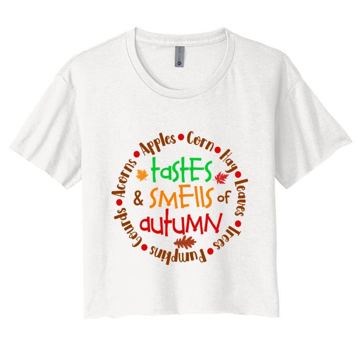 Tastes And Smells Of Autumn Crop Top