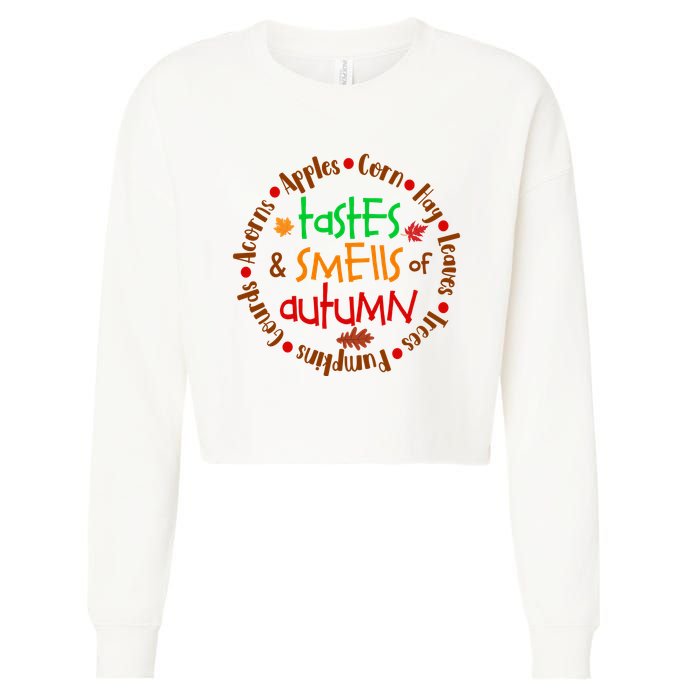Tastes And Smells Of Autumn Cropped Pullover Crew