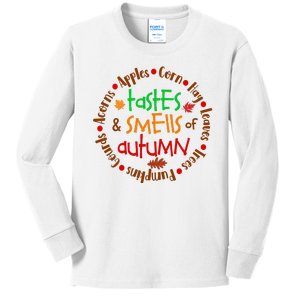 Tastes And Smells Of Autumn Kids Long Sleeve Shirt