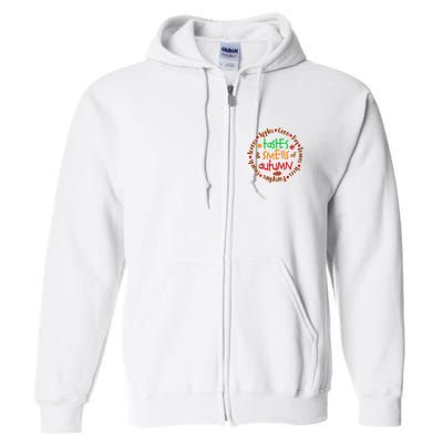 Tastes And Smells Of Autumn Full Zip Hoodie