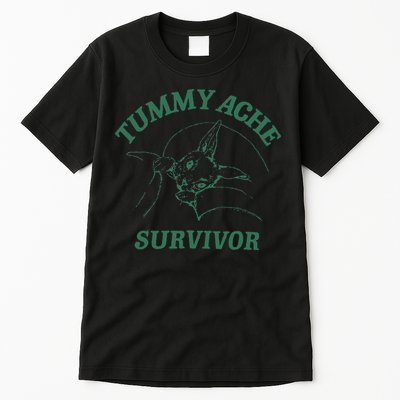 Tummy Ache Survivor Funny Rabbit Meme Bunny Lover Tall T-Shirt