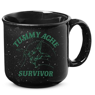 Tummy Ache Survivor Funny Rabbit Meme Bunny Lover 15oz Campfire Ceramic Mug