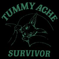 Tummy Ache Survivor Funny Rabbit Meme Bunny Lover 16 in Basic Backpack