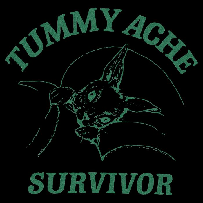 Tummy Ache Survivor Funny Rabbit Meme Bunny Lover 16 in Basic Backpack