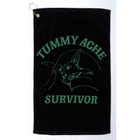 Tummy Ache Survivor Funny Rabbit Meme Bunny Lover Golf Towel