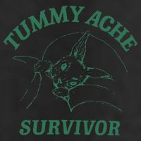 Tummy Ache Survivor Funny Rabbit Meme Bunny Lover Golf Towel