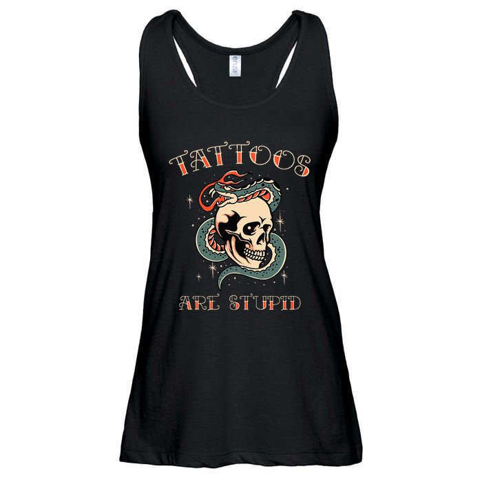 Tattoos Are Stupid Tattoo Artist Ladies Essential Flowy Tank