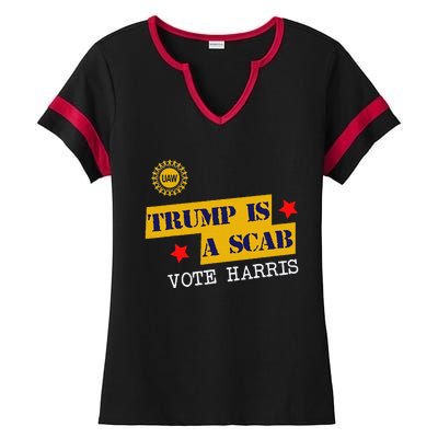 Trumps A Scab Ladies Halftime Notch Neck Tee