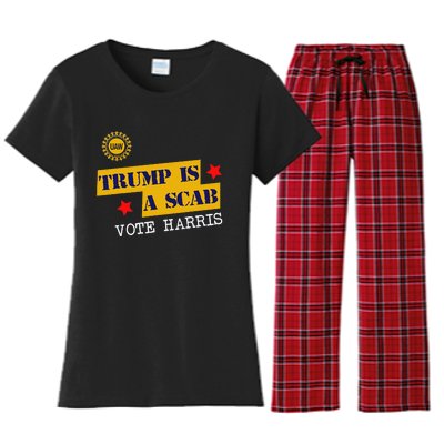 Trumps A Scab Women's Flannel Pajama Set